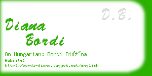 diana bordi business card